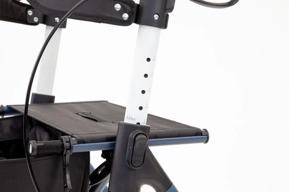 image 1 of The Ramp People TRP7 Aluminium Folding Rollator with Seat, Bag & Backrest - Blue