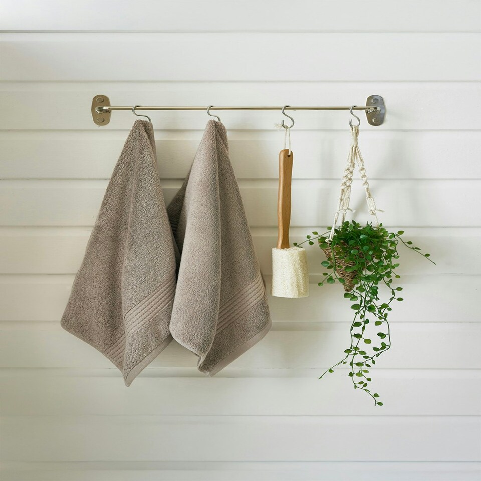 image 1 of Poloma 700GSM Supersoft Cotton Towels – Ultra-Absorbent, Premium Comfort in All Sizes Brown | Taupe | Hand towel