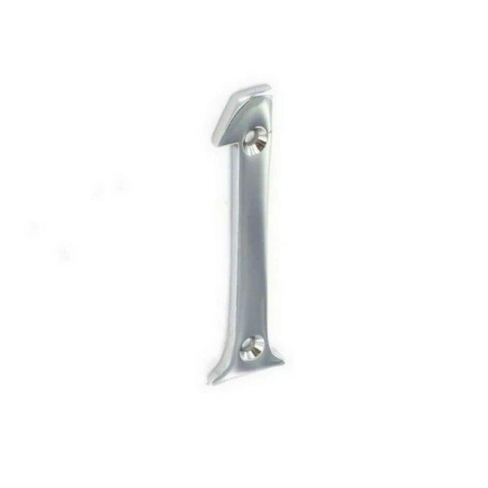 Securit 1 Chrome Door Number - Chrome - 75mm