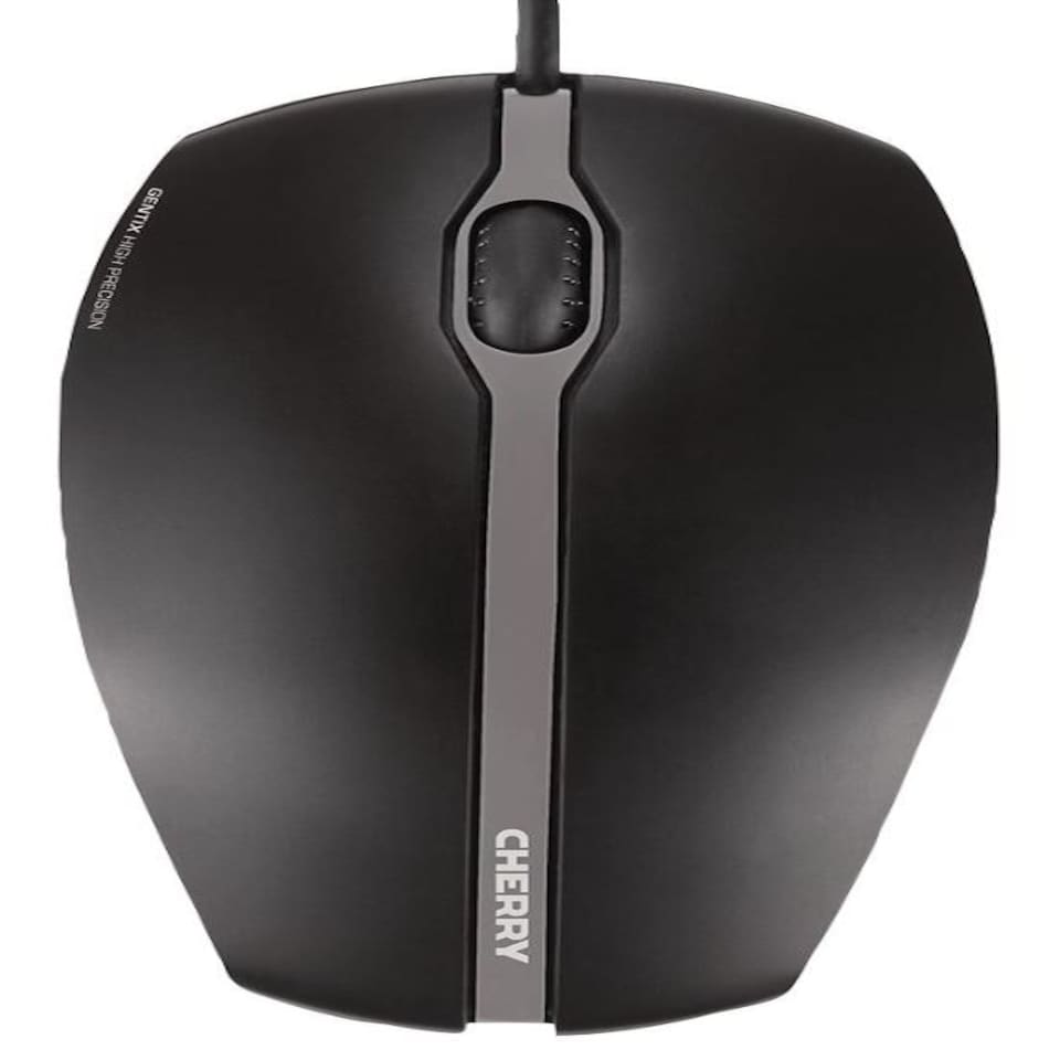 image 1 of CHERRY - CHERRY GENTIX Corded Illuminated Mouse, Black