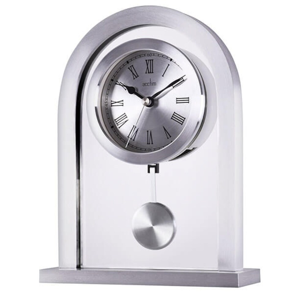 image 1 of Acctim Bathgate Mantel Clock Silver