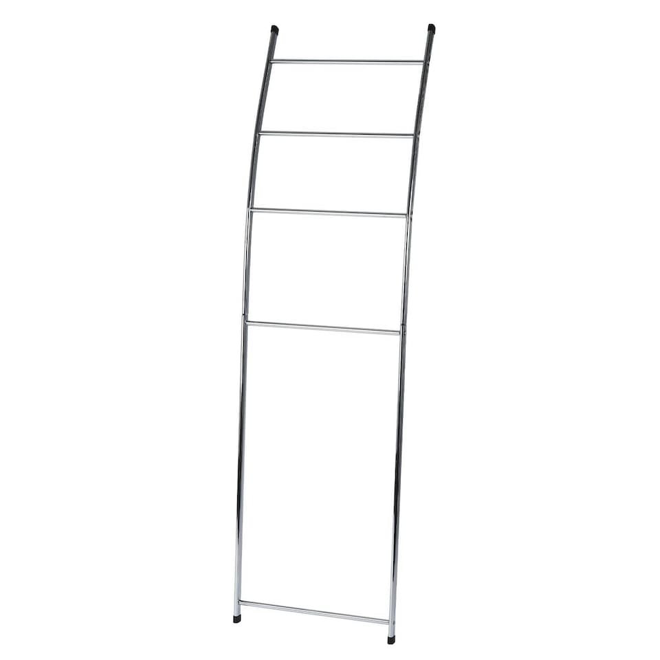 image 1 of Showerdrape Apex Chrome Bathroom Freestanding Towel Rail Storage Ladder