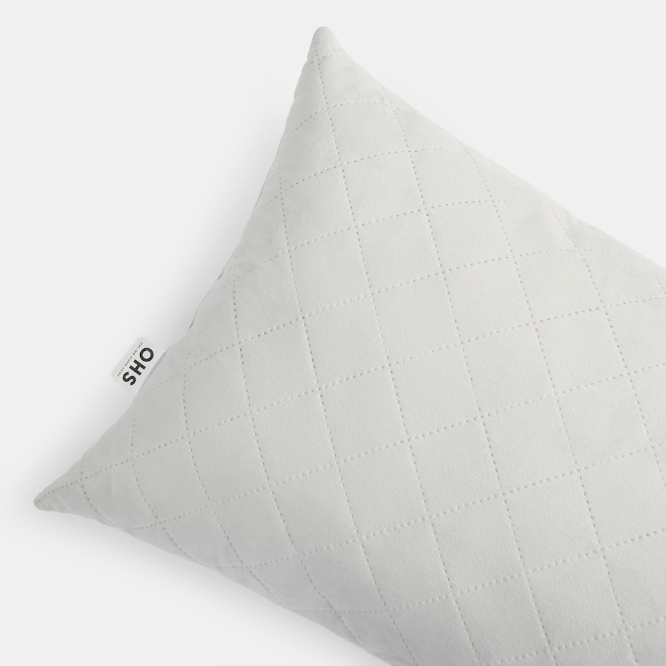 image 1 of OHS Matte Velvet Pinsonic Long Body Pregnancy Soft Plush Cosy Body Bolster Pillow Cushion Grey | 45 x 135cm
