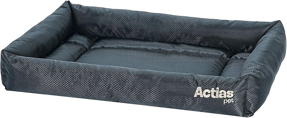 image 1 of Actiaspet Waterproof Dog Crate Bed Non-Slip Base Multiple Sizes (Grey, Medium)