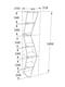 image 4 of Decorotika Arrow 6-tier Corner Bookcase - 31,8 cm W x 165 cm H x 31,8 cm D