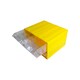 image 3 of Yellow Stackable Plastic Storage Drawers L242xW130xH76mm with Removable Compartments