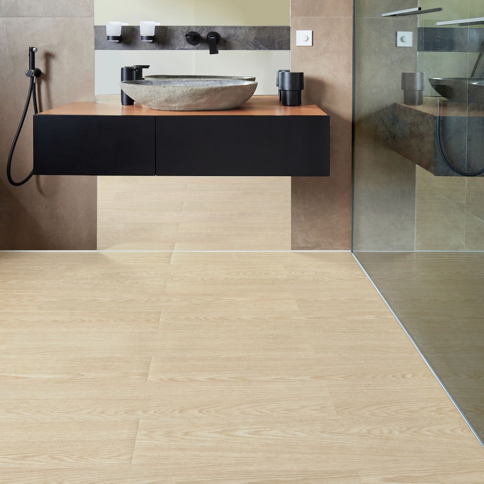 image 1 of NOVECRAFTO Self Adhesive Vinyl Floor Planks – Peel & Stick Flooring – Natural Oak Wood Effect – Easy DIY Installation – Durable & Waterproof Tiles | Brown | 4.17 sqm