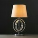 image 3 of ValueLights Rothwell Polished Silver Table Lamp with Small Cream Tapered Shade and E27 Candle LED 4W Warm White 3000K Bulb Cream