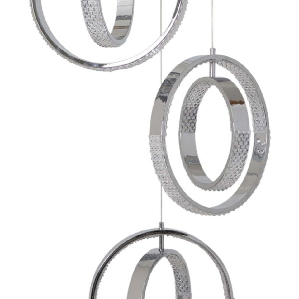 image 1 of Yazia Polished Chrome LED Ceiling Pendant