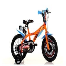 Dino Hot Wheels 16inch Kids Bike with Stabilisers - Orange