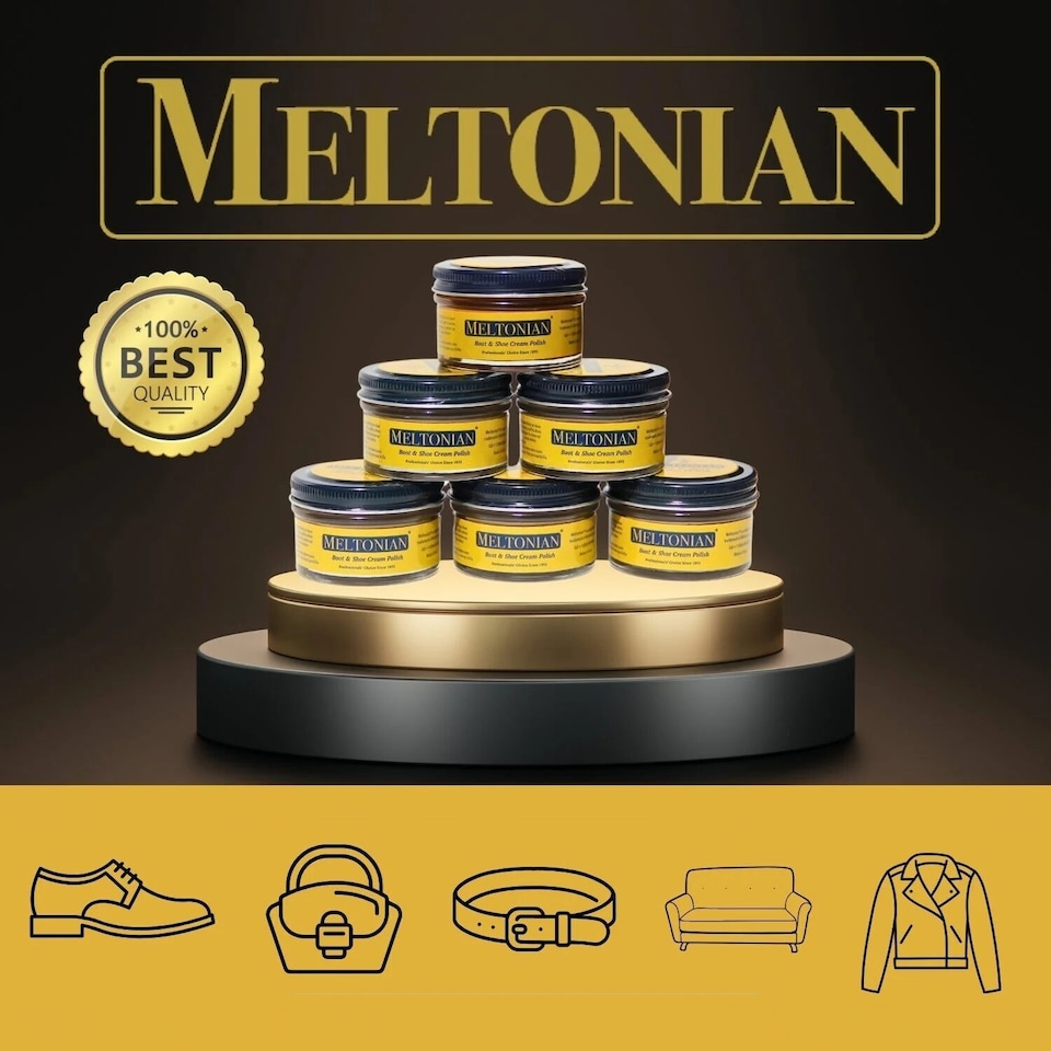 image 1 of Meltonian Boot and Shoe Cream Polish - Conditioning and Colour Restoration 50ml | Blue | Dark Navy