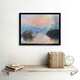 image 2 of Monet Sunset Seine Lavacourt Winter Home Decor 12x16" Framed Wall Art Print