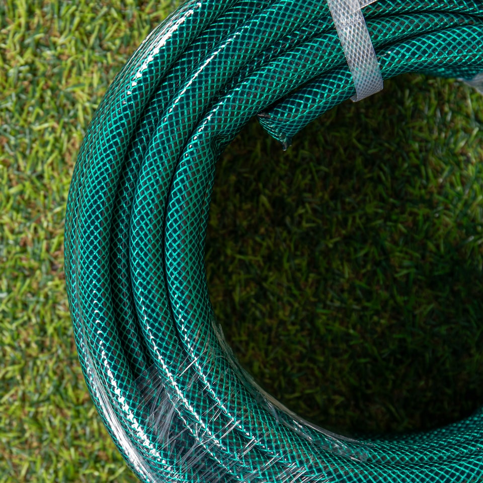 image 1 of 30m Reinforced Garden Hose Pipe / Hosepipe in Green
