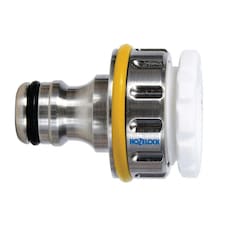 Hozelock 2041 Pro Metal Threaded Tap Connector 12.5-19mm (1/2-3/4in) - Multi Colour - One Size | Multi