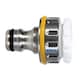image 1 of Hozelock 2041 Pro Metal Threaded Tap Connector 12.5-19mm (1/2-3/4in) - Multi Colour - One Size | Multi