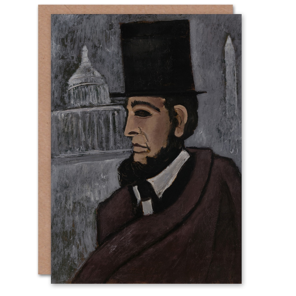 image 1 of Marsden Hartley Art Card Weary of the Truth Abraham Lincoln