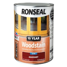 Ronseal 10 Year Woodstain Mahogany 750ml - Exterior Wood Protection