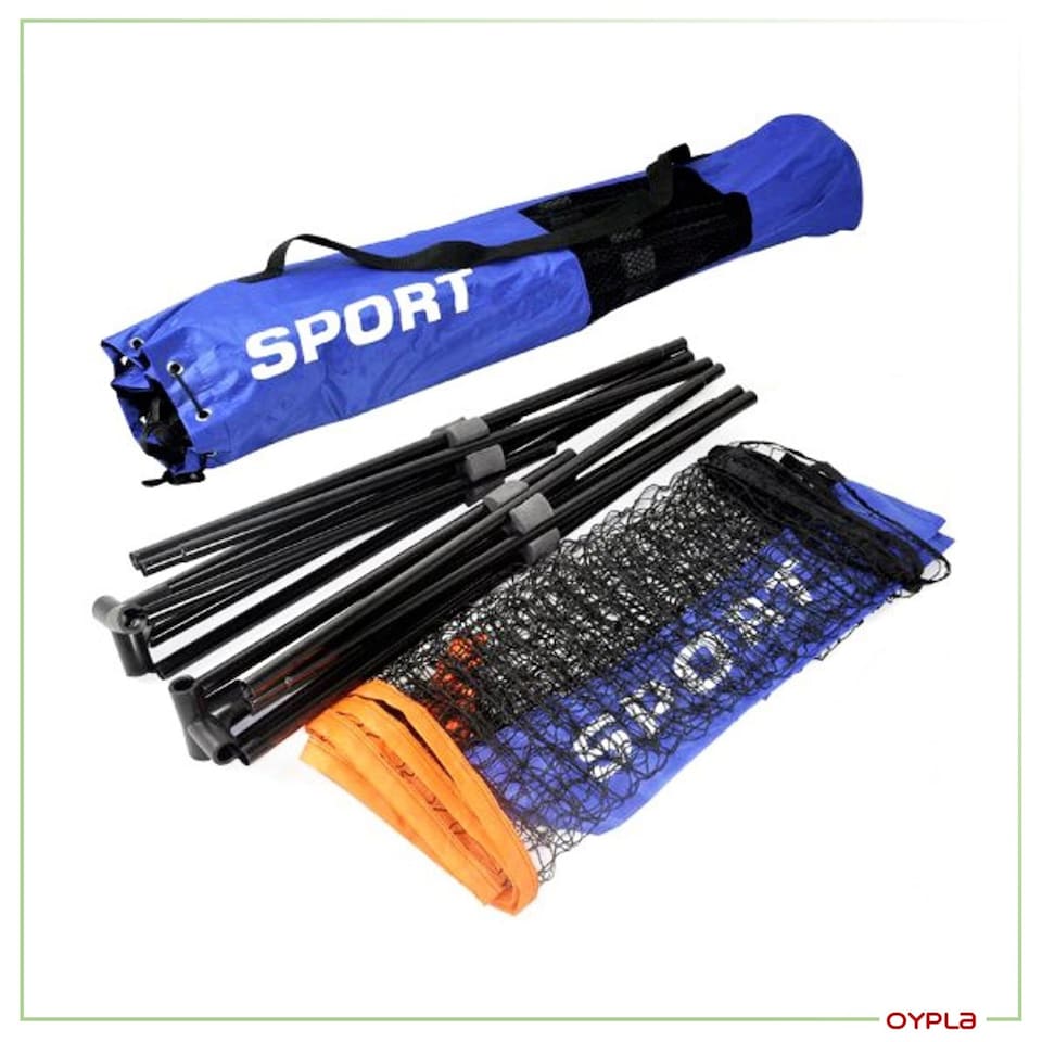 image 1 of Small 3m Adjustable Foldable Badminton Tennis Volleyball Net