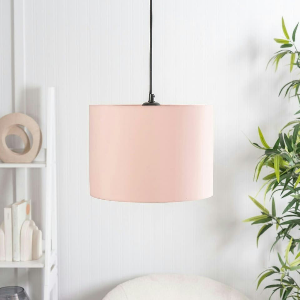 image 1 of ValueLights Torbery Set of 3 Blush Nesting Ceiling Light Shades