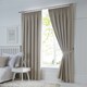 image 1 of Fusion Dijon Pencil Pleat Curtains Natural