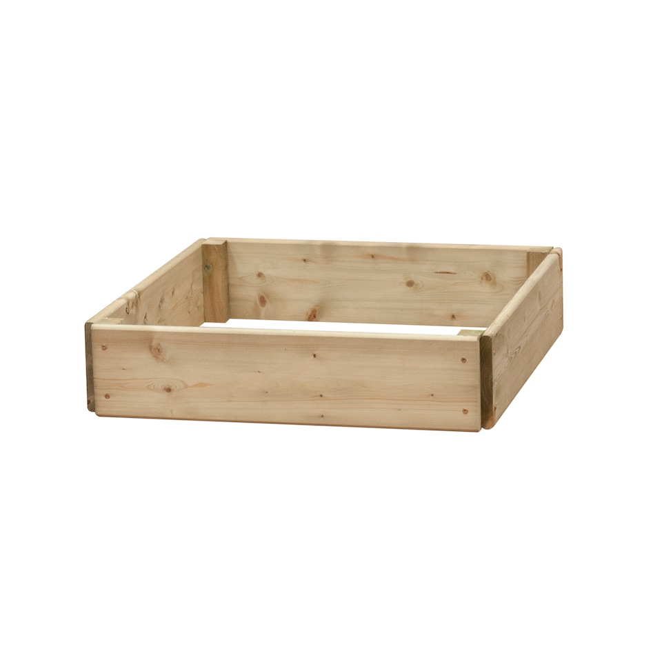 image 1 of Greena Square Wooden Raised Bed 15 cm High, 60 x 60cm