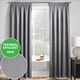 image 1 of Enhanced Living Matrix Grey Silver 90 x 108 inch (229x274cm) Tape Top Thermal Noise reducing Dim Out Curtains (PAIR)