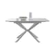 image 1 of Furniturebox Lira 120cm Rectangular Extending White High Gloss 4 6 Seat Dining Table