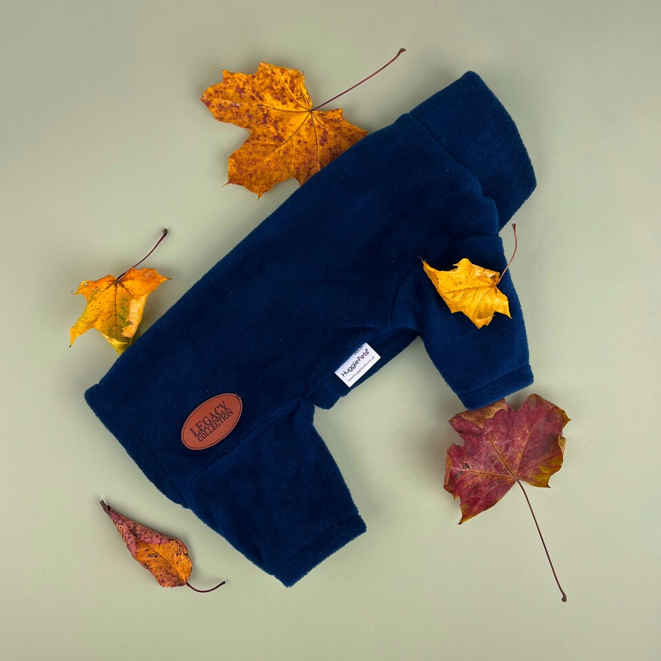 image 1 of HugglePets Legacy Polar Fleece Explorer Dog Jumper Suit Blue | One Size