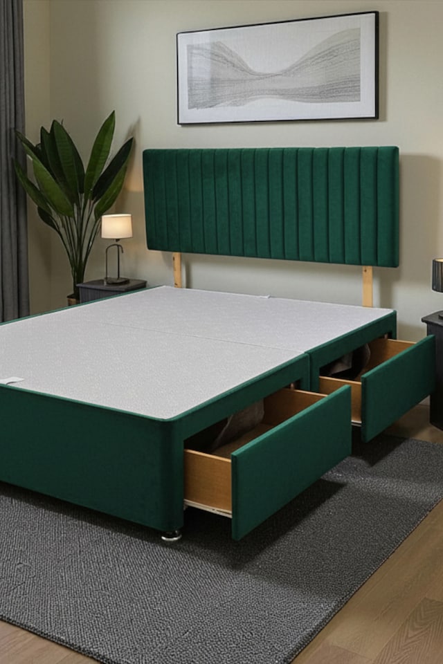 image 1 of Emily Divan Bed Base 2 Drawers And Headboard