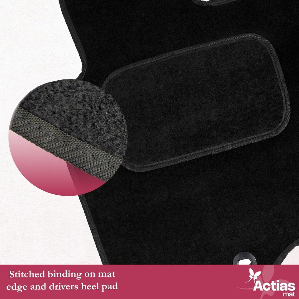 Eyelet Driver Actiasmat Driver's Side Carpet Car Mat for Skoda Karoq 2018 Onwards ...