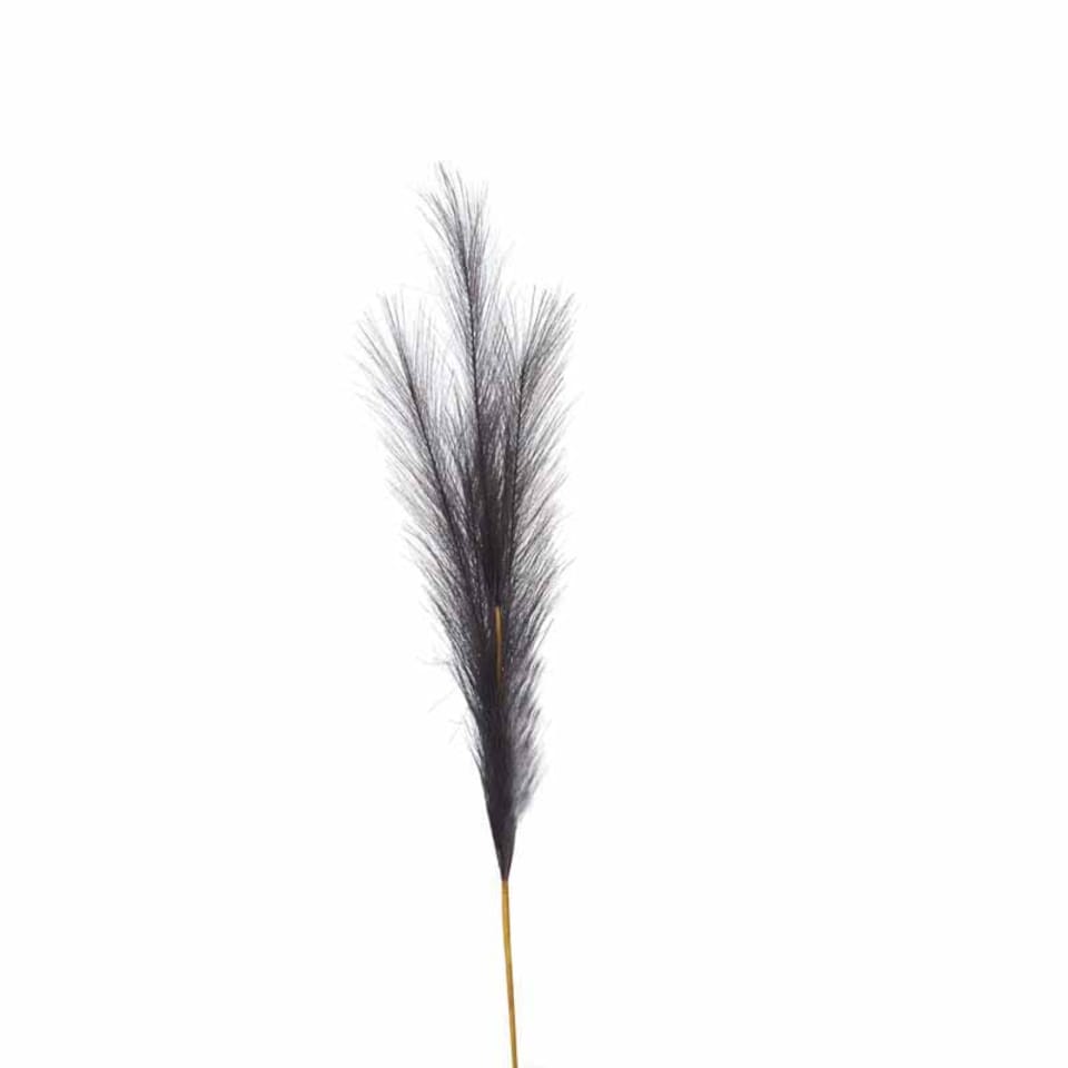 image 1 of Faux Pampas Grass Stem Artificial Plant - Fabric/Plastic - L30 x W30 x H85 cm - Grey