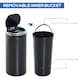 image 3 of HOMCOM Stainless Steel Sensor Bin, 42L Kitchen Touch Bin, Automatic Trash Can with Inner Bucket, Soft Close, Dustbin, Black | Black | 1