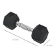 image 7 of HOMCOM Hexagonal Dumbbells Kit Weight Lifting Exercise for Home Fitness 2x5kg