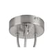 image 7 of COSYLYTE Hallie Bathroom Light 3 Classic Glass Ceiling Light - Brushed Nickel | Silver | Brushed Nickel | 1