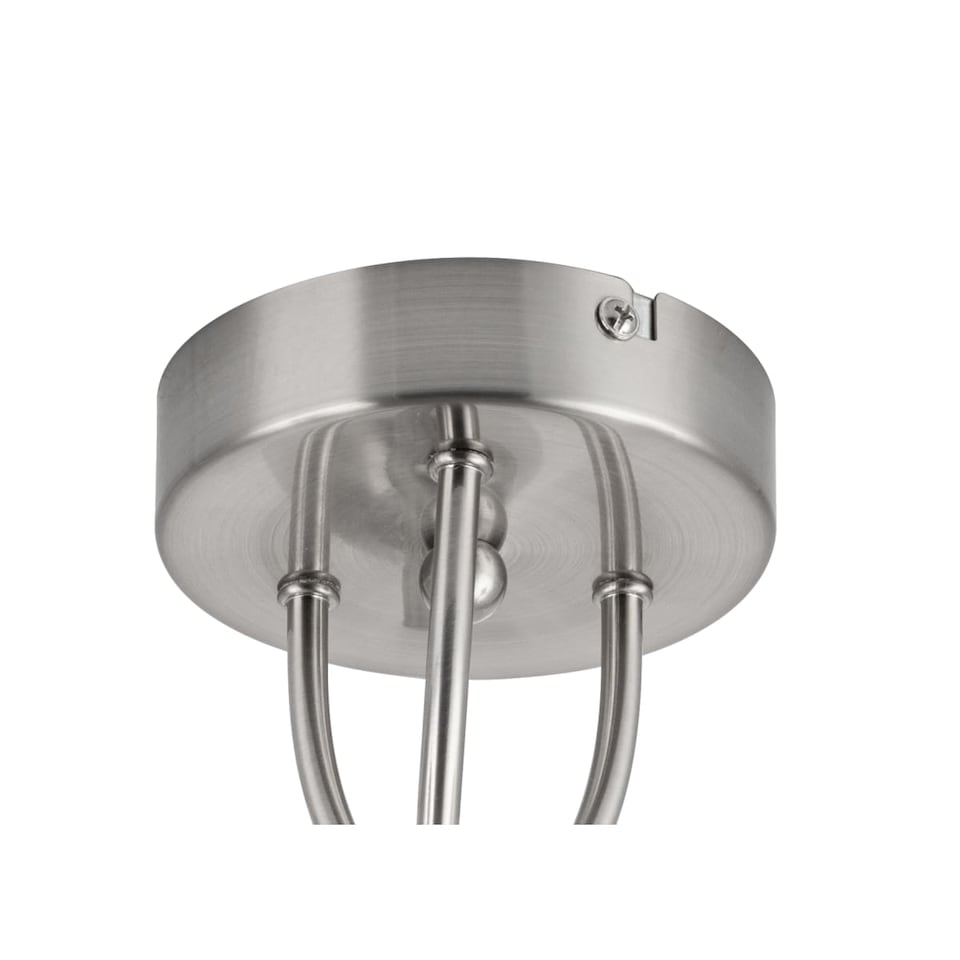 image 1 of COSYLYTE Hallie Bathroom Light 3 Classic Glass Ceiling Light - Brushed Nickel | Silver | Brushed Nickel | 1