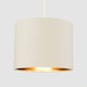 image 2 of ValueLights Modern Beige And Gold Ceiling Pendant Light Shade