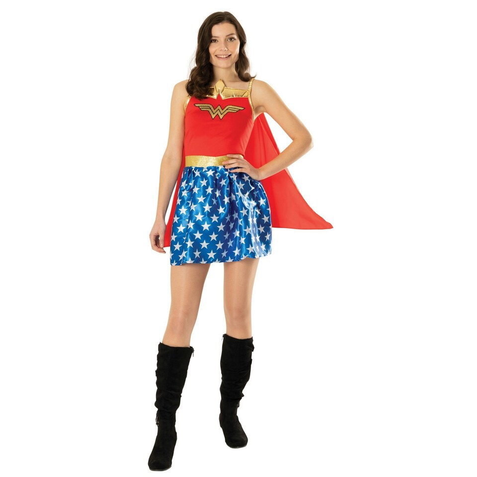 Wonder Woman Womens/Ladies Costume - Red/Blue/Gold - M M