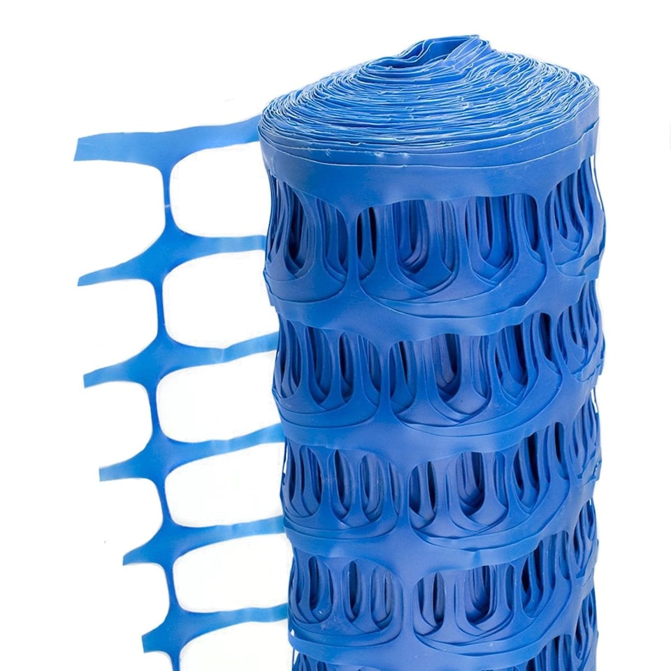 image 1 of Heavy Duty Blue Safety Barrier Mesh Fencing 1mtr x 15mtr | Blue | 1