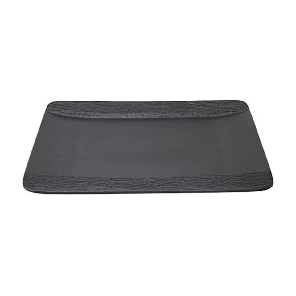 image 1 of Villeroy & Boch Manufacture Rock Noire Square Flat Plate