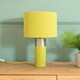 image 2 of ValueLights Alexa Olive Green Velvet and Silver Chrome Table Lamp