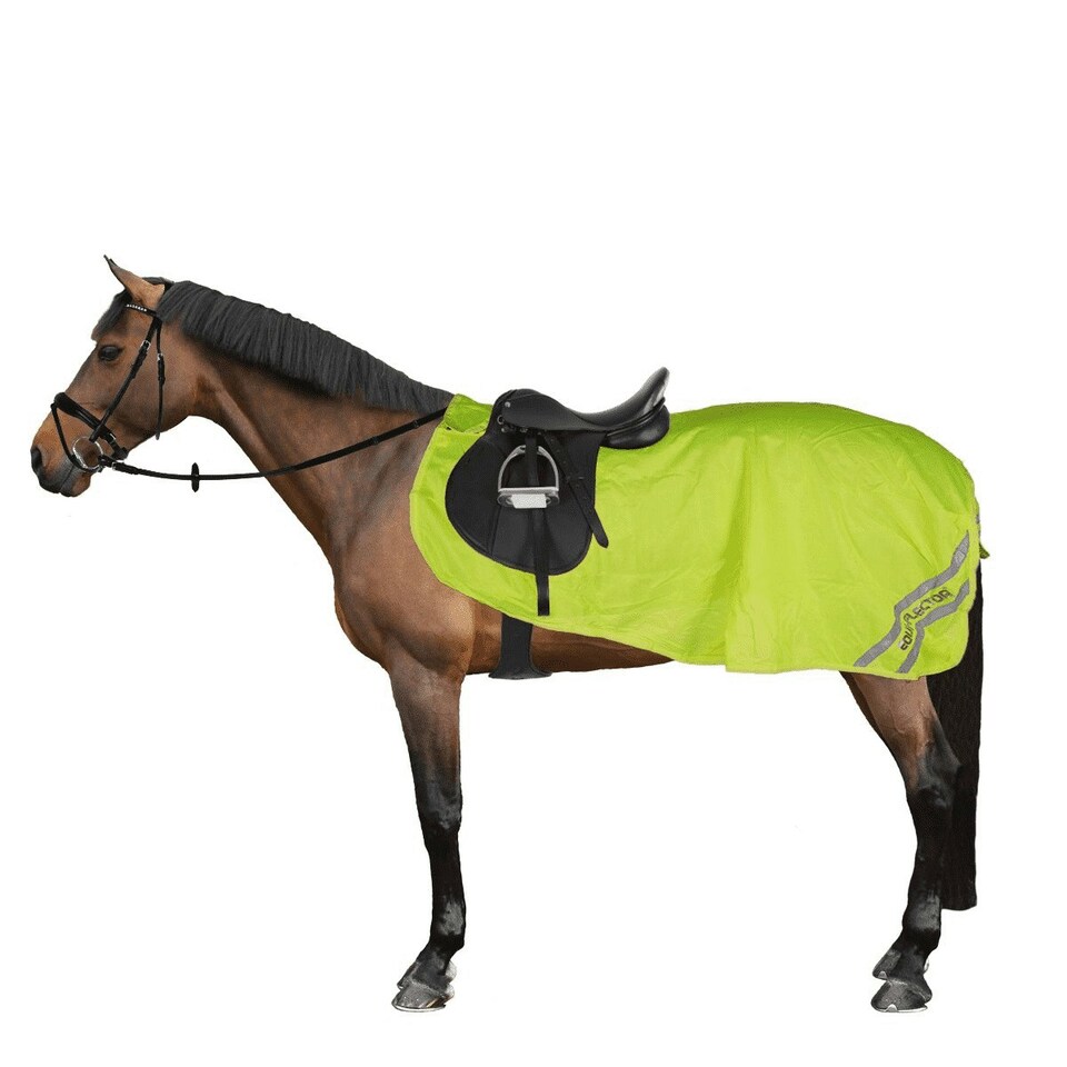 image 1 of Equi-Flector Mesh Reflective Horse Exercise Sheet - Yellow - 4´