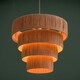 image 2 of ValueLights Raffi Natural - Raffia Natural Tiered Ceiling Pendant Shade