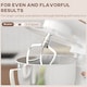 image 6 of HOMCOM Stand Mixer, 4.5L Food Mixer for Baking, 6 Speeds and Pulse Setting, 1300W Cake Electric Whisk with Dough Hook, Whisk, Stainless Steel Bowl, Splash Guard, Beater, White