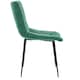 image 9 of Vida Designs Richton Set of 2 Dining Chairs Upholstered Fabric Padded Chair, Green | Green | Green