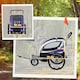 image 5 of HOMCOM 2 Seat Child Bike Trailer, Baby Bicycle Trailer for 2 Kids, Purple