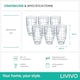 image 9 of Clear Plastic Tumblers Set of 6