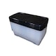 image 7 of 10 x 42L Clear Under Bed Storage Box with Black Lid, Stackable and Nestable Design Storage Solution | White | White