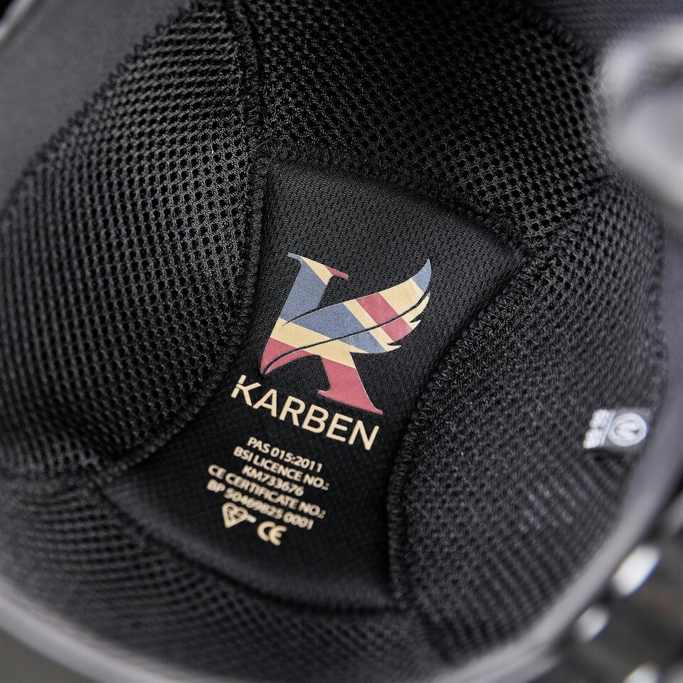 image 1 of Shires Karben Sienna Riding Hat - Adult Black | Size: 59-61cm
Colour: Black