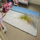 image 4 of Beautiful sand dune fence by sea grass with sailboat on horizon (Rug) Cream | XL