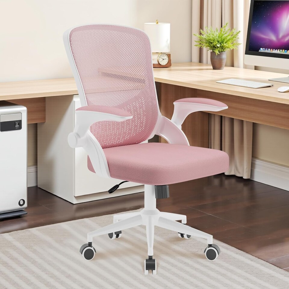 image 1 of Rattantree Ergonomic Office Desk Chair Mid-Back Mesh Computer Chair